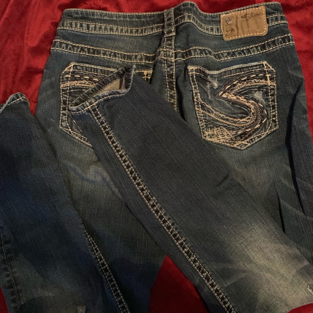 Silver jeans